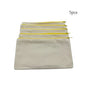 5pcs Blank Canvas Zipper Pouch Bulk, Makeup Bag Pencil Case For Cosmetic & DIY Crafts, Independence Day