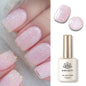 Blushimmer Born Pretty Milky Jelly Rubber Base Gel in nude, 15ml bottle for gel nail polish, self-leveling, semi-permanent UV soak-off gel