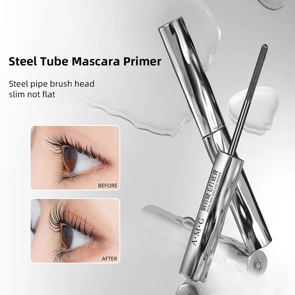 Blushimmer waterproof metal iron lashes mascara with silk fibers, long curling black eyelashes, non-clumping eye makeup extension.