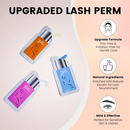 Lomansa 2-in-1 Lash Lift and Brow Lamination Kit - 15 Pieces