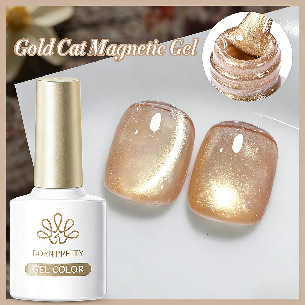 Blushimmer BORN PRETTY 117 Colors Cat Magnetic Gel Nail Polish 10ml with full coverage and semi-permanent finish for gorgeous nails