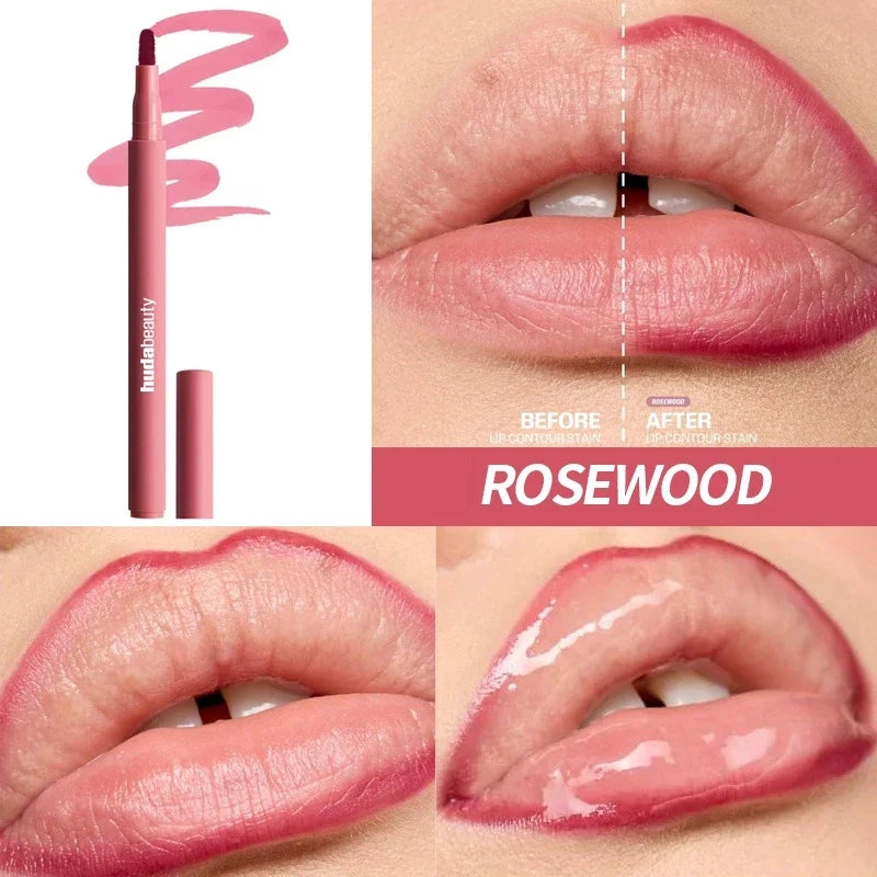 Blushimmer Huda Beauty Blush Filter Soft Glow liquid blush and shiny lip gloss with cotton candy and bubblegum shades, cosmetics.