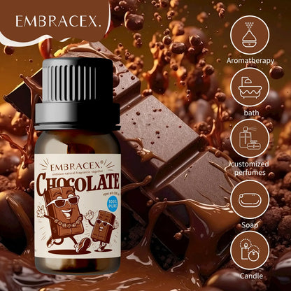 Blushimmer 10ml chocolate perfume essential oil bottle with sweet fragrance for aromatherapy and gifting, featuring a sleek design.