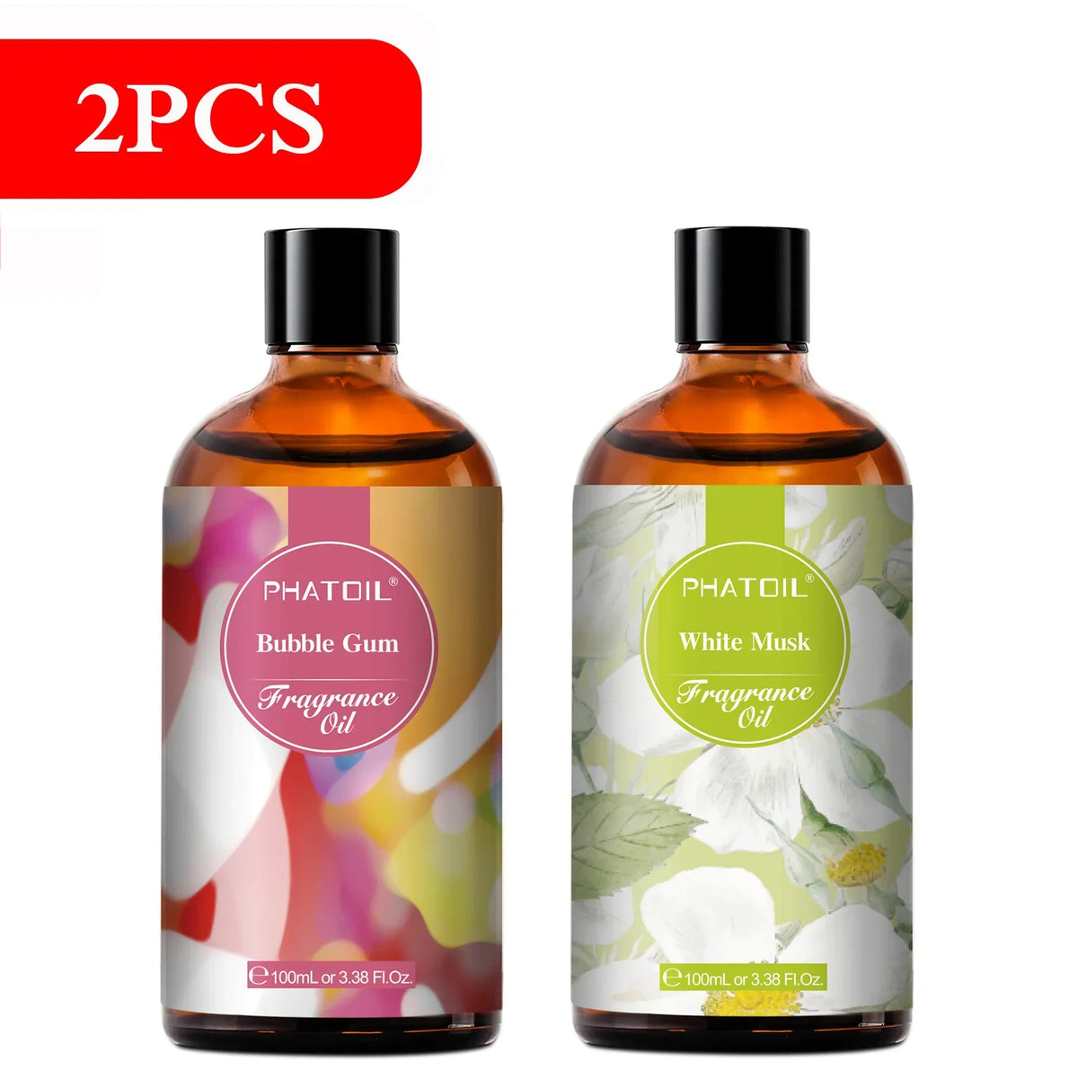 Blushimmer PHATOIL 100ml fragrance oil with coconut, vanilla, bubble gum, sea breeze, and white musk for candles and soap making.