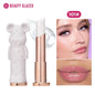 Beauty Glazed Bear moisturizing lipstick by Blushimmer, colorful nourishing lip balm with watery texture and easy-to-apply design.