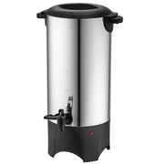 SucceBuy 50 Cups Commercial Coffee Urn Stainless Steel Large Coffee Dispenser 1000W Electric Coffee Maker Urn For Quick Brewing