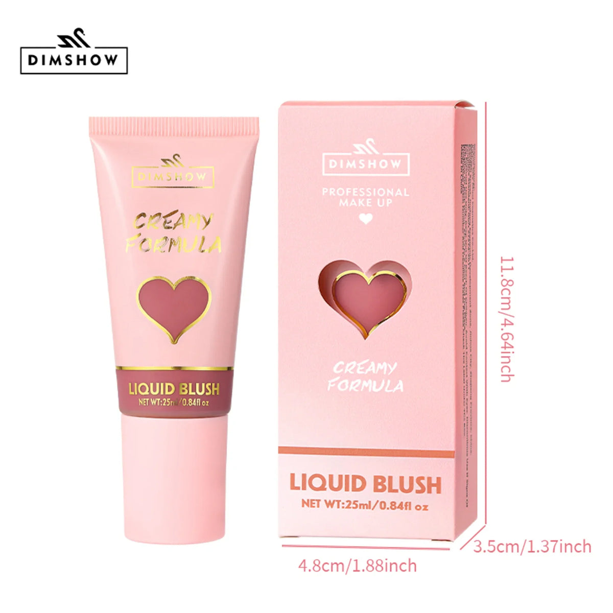Blushimmer DIMSHOW 6-color sponge head with velvet skin sense for lips and cheeks, featuring moisturizing water and easy blush application.