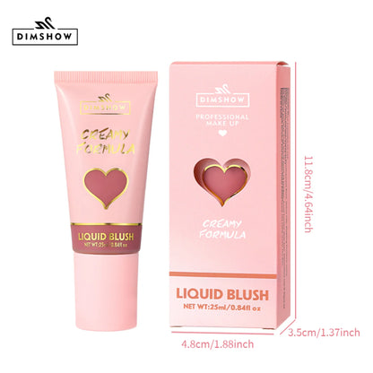 Blushimmer DIMSHOW 6-color sponge head with velvet skin sense for lips and cheeks, featuring moisturizing water and easy blush application.