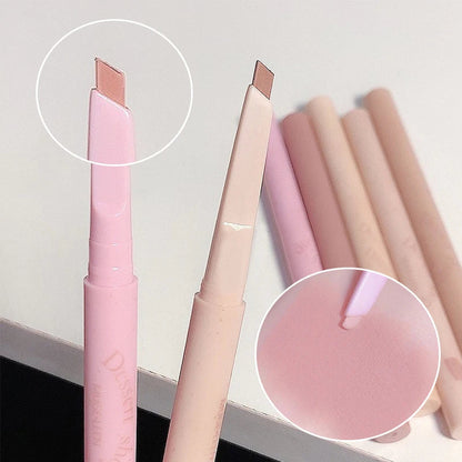 Blushimmer dessert lip liner pen, waterproof automatic rotating lip pencil for precise, long-lasting lip outline and color.