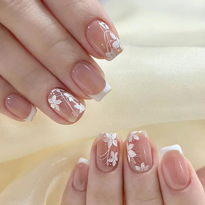 Set of 24 glossy red cat's eye press-on nails by Blushimmer, full cover almond false nails with detachable charms, nude wear.