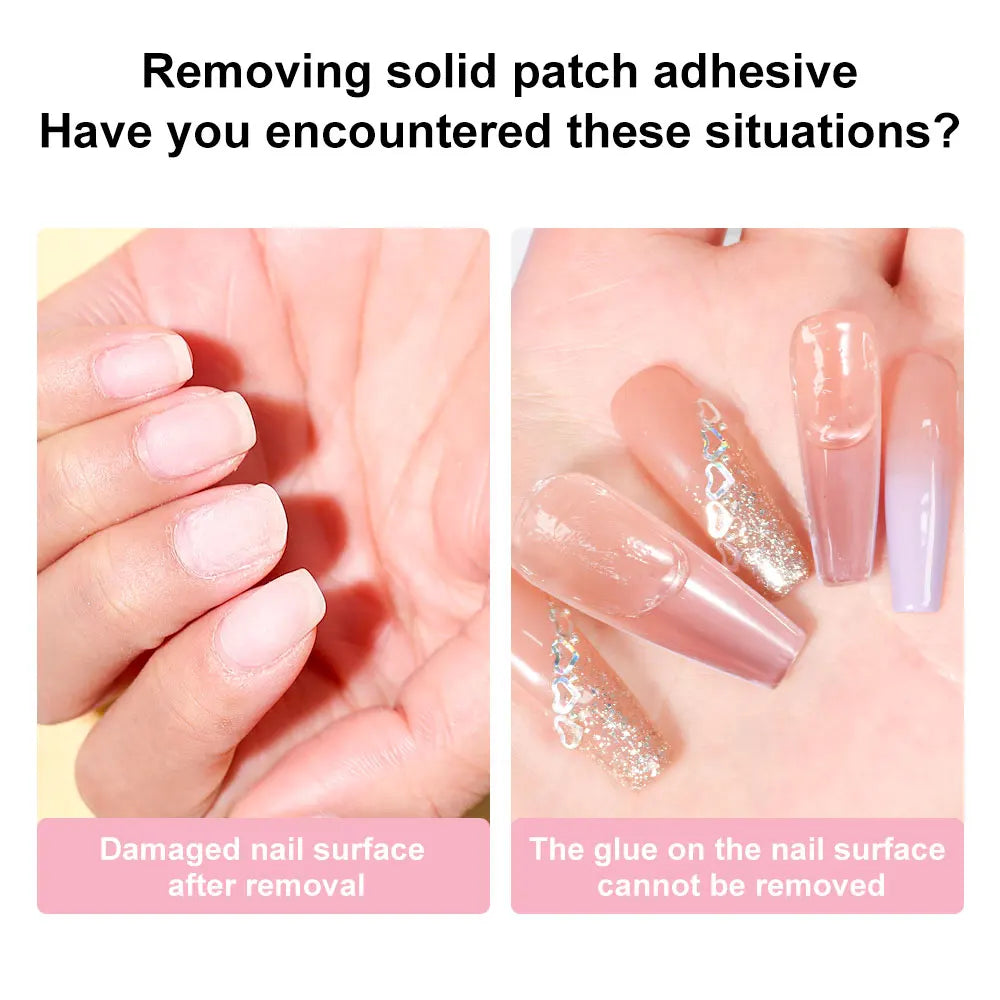Blushimmer LimeGIRL 60ml nail remover gel for removing fake and press-on nails, easy to soften and dissolve nail adhesive.