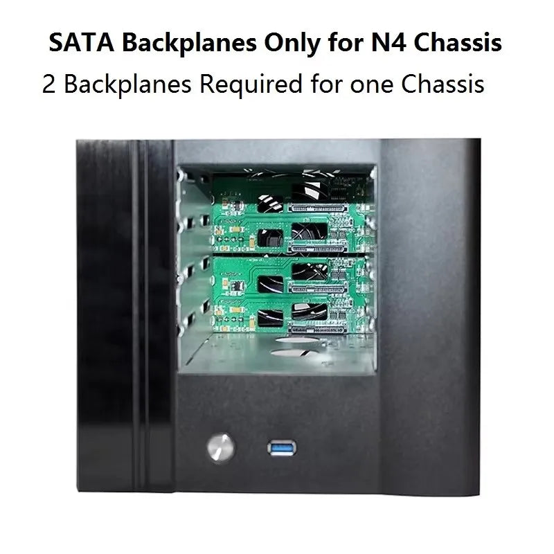 NAS2 Chassis Circuit Boards SATA Interface Backplane Accessories for Storage Server Repair FR4 Material NAS Chassis
