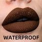 Blushimmer matte velvet liquid lip gloss in nude and red shades, waterproof, with black lips tint, lip glaze, and lip stain for beauty.