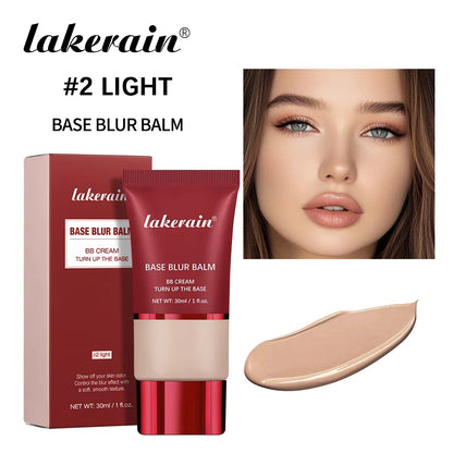 Lakerain Matte Foundation Base Cream Long-lasting Soft Focus Matte Natural Fit Coverage Concealer Waterproof Face Base Makeup