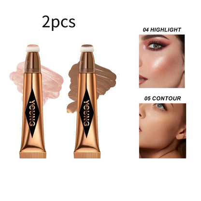Blushimmer Young Vision air cushion powder blush and high gloss makeup liquid rouge in a stick, available in six colors.