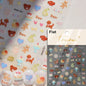 Colorful Cat's Eye 5D Gradient European Love Heart Gem nail art stickers with wing crystals for manicure decoration by Blushimmer.