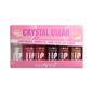 Set of 6 Blushimmer moisturizing transparent lip glosses with hydrating lip oils and plumping liquid lipsticks for glossy lips.