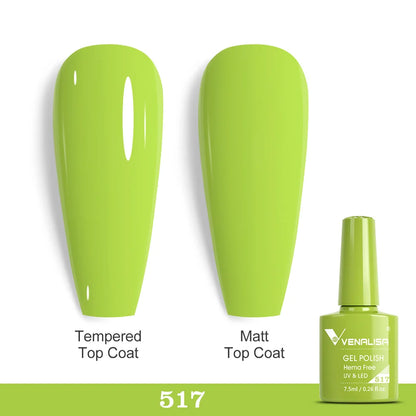 Bright neon blue gel nail polish by Blushimmer for summer nail art, UV and LED soak-off fluorescence gel lacquer.