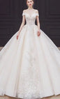 Elegant Off The Shoulder Wedding Gown EDW469