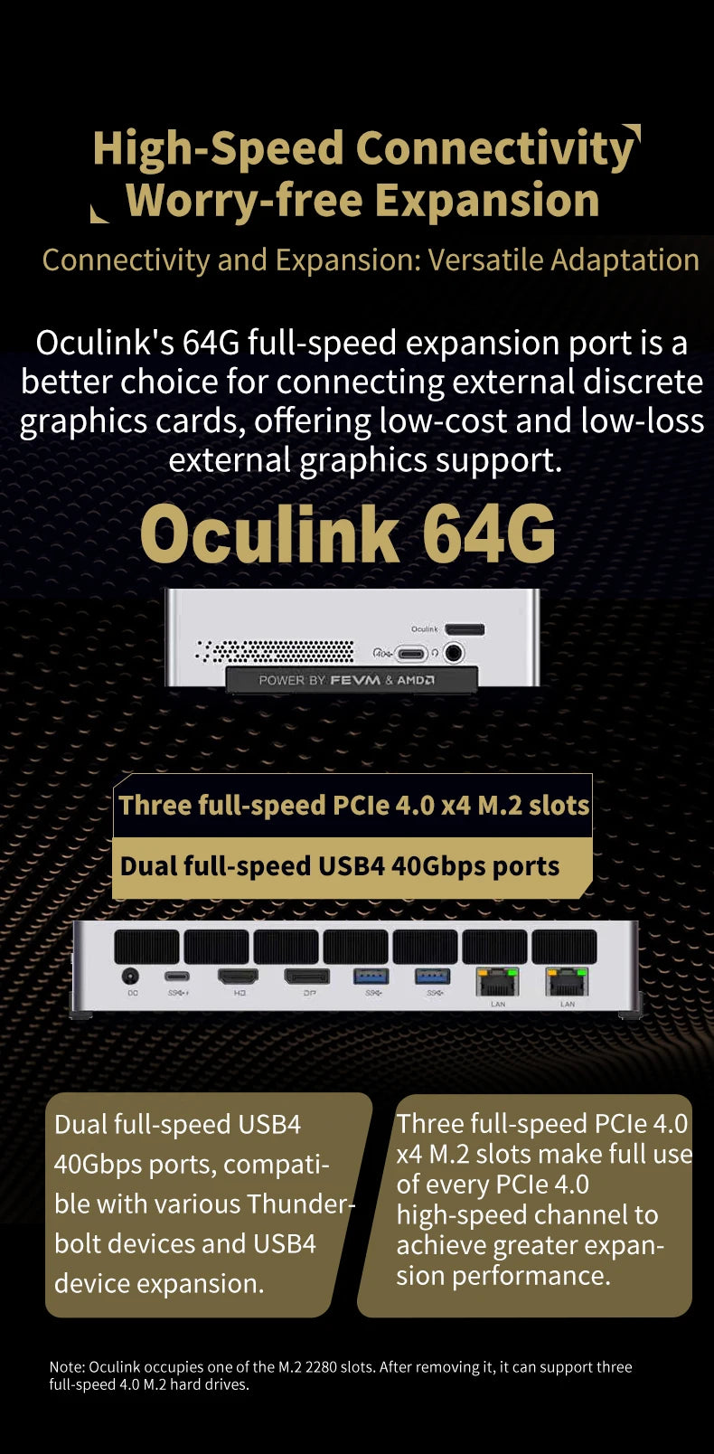 FEVM FAEX1 AMD Ryzen AI MAX+395 Mini Workstation Host MINI PC Gaming Computer WIFI7 BT5.4 USB4 Oculink 10G LAN Port wins11