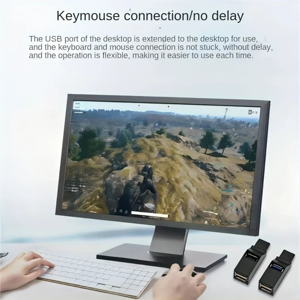 USB 3.0 2.0 Rotatable 3 Ports Hub Splitter,High Speed Data Transfer Multiple Expander for PC Computer Laptop MacBook Accessories