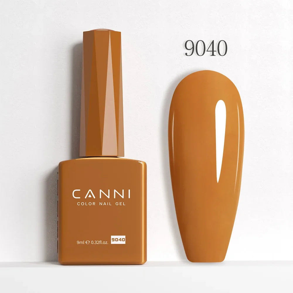 Blushimmer CANNI Hema Free Nail Gel Polish Fall Color Collection with semi-permanent diamond long wear top coat in red and nude shades