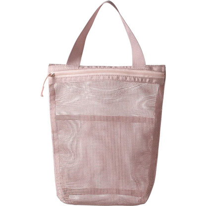 Blushimmer 23x26cm portable toiletry bag with handle, large mesh storage for travel and business trips, makeup and toiletry organization