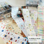 Blushimmer 10-rolls plaid and stars nail foil transfer paper set for nail art, manicure decals, and decorative nail designs.