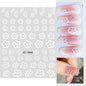 Black and white nail art stickers by Blushimmer featuring sexy body press-on nail decals and decorative wraps for women and girls