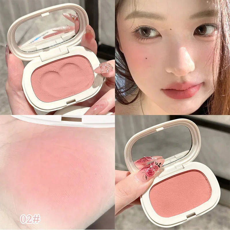 Blushimmer Phantom Bear blush cream in Mochi texture with natural matte finish, powder-free, low-saturation, long-lasting blush makeup