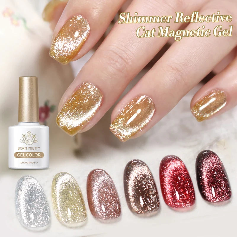 Blushimmer Born Pretty 117 Colors Cat Magnetic Gel Nail Polish 10ml full coverage semi-permanent manicure varnish