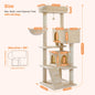 Aaiwang Pet Products Cat Tree with plush condo, cozy hammock, sisal scratching posts, and toy for indoor cats.