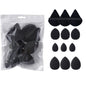 12-piece Blushimmer makeup sponge set with powder puffs, mini air cushion puffs, beauty eggs, and mini beauty sponges.