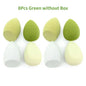 Set of 1, 4, or 8 Blushimmer makeup sponge blenders, soft foundation and powder applicator beauty eggs for flawless makeup application
