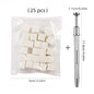 Set of 25/50/100 square nail art sponges with gradient design for gel polish manicure, by Blushimmer.
