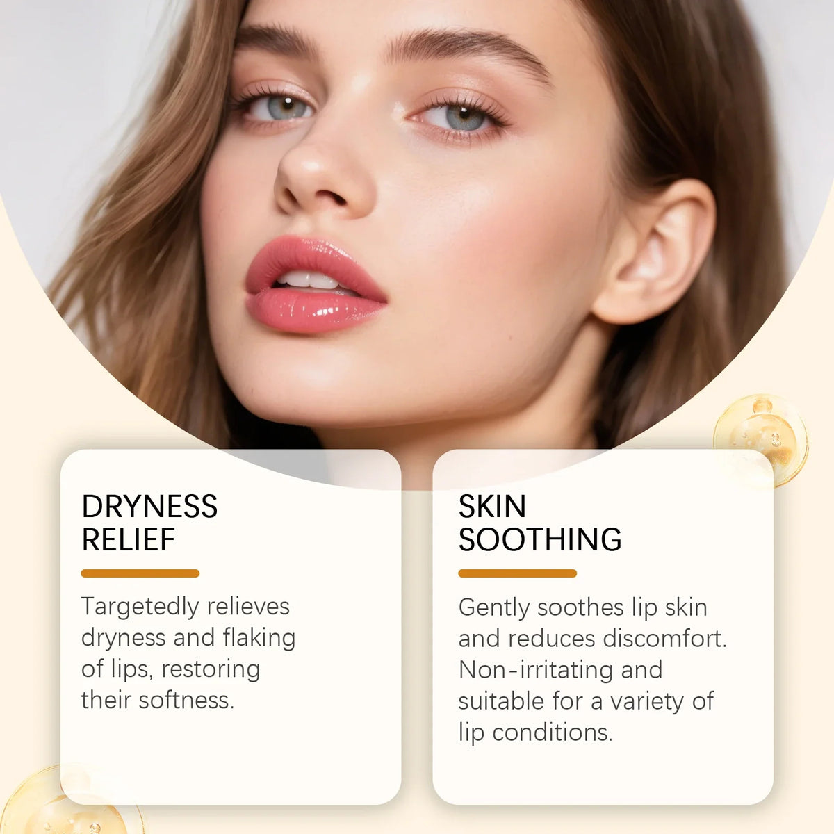 Blushimmer turmeric lemon lip balm with moisturizing, soothing formula and hydrating non-sticky texture for soft lips.