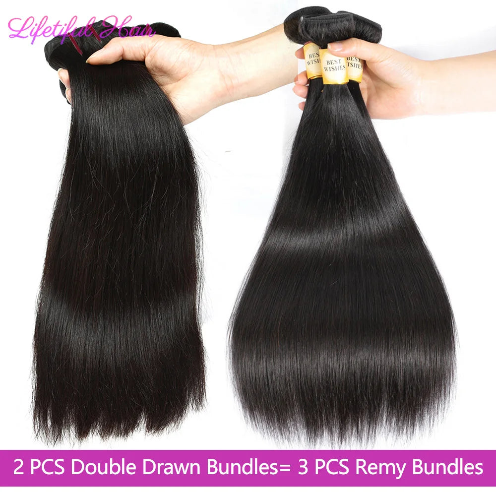 20-22 inch Virgin Vietnamese human hair bundles, straight double drawn extensions, natural texture, from Lifetiful Hair Factory Store