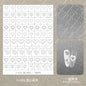 Kaniu Transparent Hollow French Nail Stickers Snowflake Starry Design Nail Art Decal Self-Adhesive Manicure Stencil Template