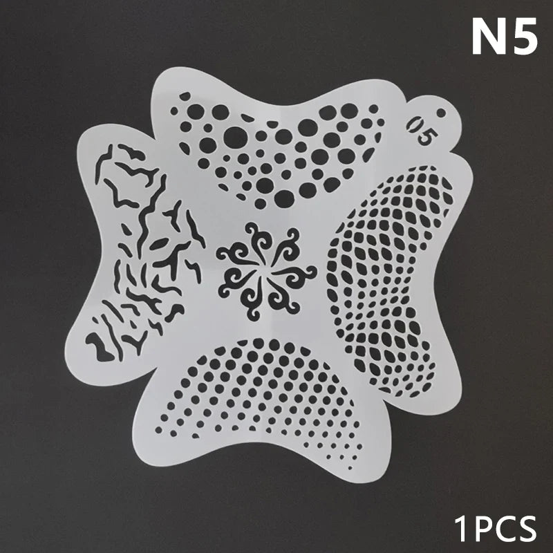 Blushimmer reusable plastic stencils for body painting, face art, and temporary tattoos with various designs.
