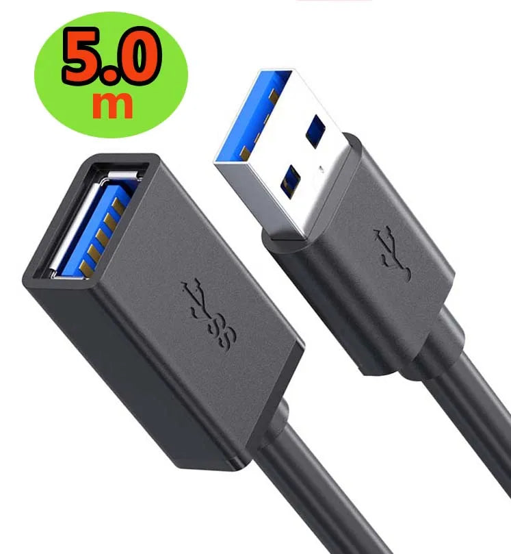 USB 3.0 Extension cable Short Super Speed USB 3.0 cord Extension USB 3.0 A male to A female 0.3M up to 5Gbps for Macs Windows