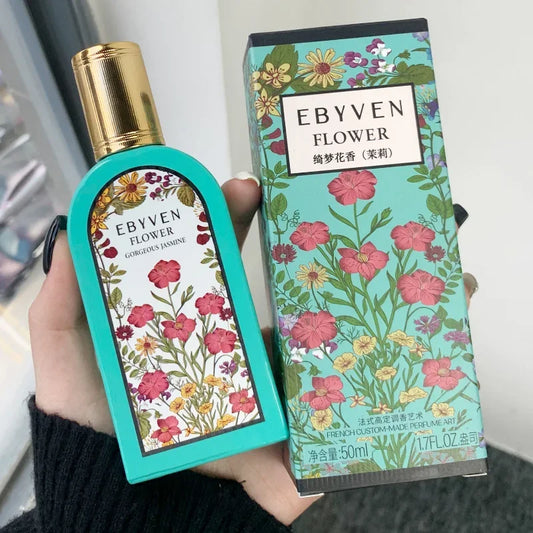 Blushimmer women’s perfume bottle featuring a fresh jasmine scent, elegant design, and lasting eau de parfum for a charming fragrance.