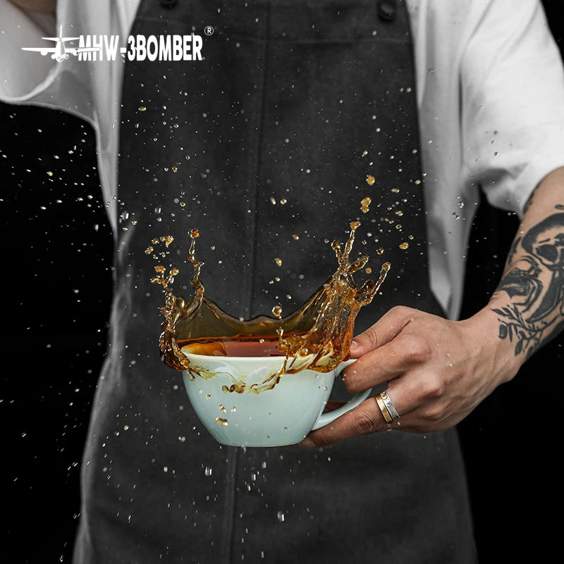 MHW-3BOMBER Coffee Cups Classic Latte Art Cups with Saucer 280ml Tea Cup Ceramic Espresso Mug Kitchen Bar Coffee Accessories
