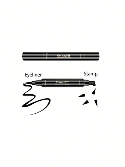 Black Wing Stamp Liquid Eyeliner by Blushimmer, waterproof and smudge-proof, with a precise applicator and bold black finish.
