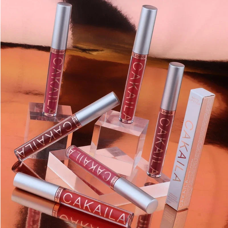 Blushimmer velvet matte lipstick and lip gloss in light red, liquid lip tint with silky texture for long-lasting lips.