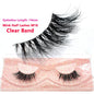 Blushimmer 3D Mink Fluffy Half False Eyelashes with clear band, natural soft lightweight eye strip lashes, reusable short extension