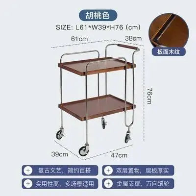 Tool Drink Medical Salon Trolley Tea Auxiliary Workshop Salon Trolley Rolling Dressing Chariot De Service Beauty Furniture Fg19