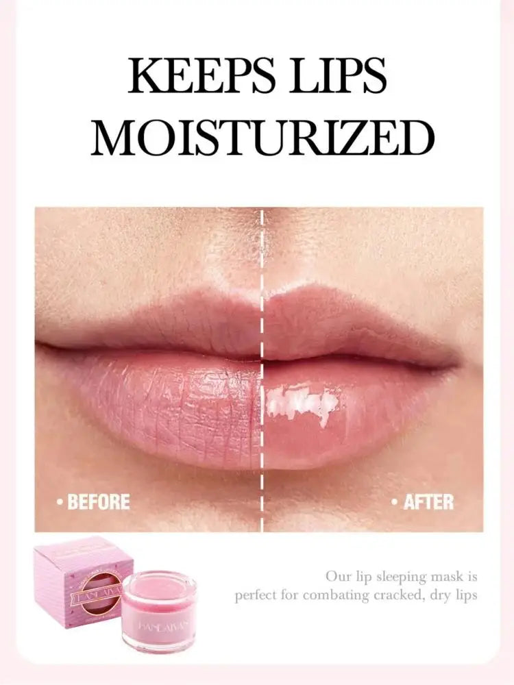 Blushimmer Handaiyan 2-in-1 lip scrub balm with sugar exfoliator, moisturizer, and repair mask for hydrating lip care.