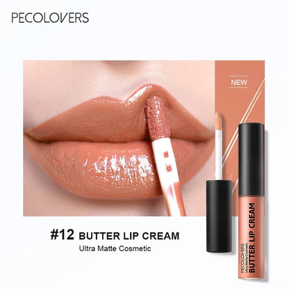 Waterproof liquid lipstick by Blushimmer in 21 vibrant shades, featuring vitamin E, lip glosses, and lip plumpers in sleek packaging.