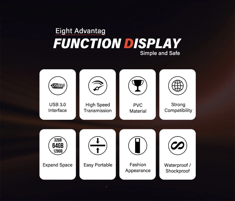 Plastic Pendrive Flash Drive 2.0 Red U Disk 128mb 4GB 16GB 32GB USB Pen Drives Key Ring Car/TV/Computer