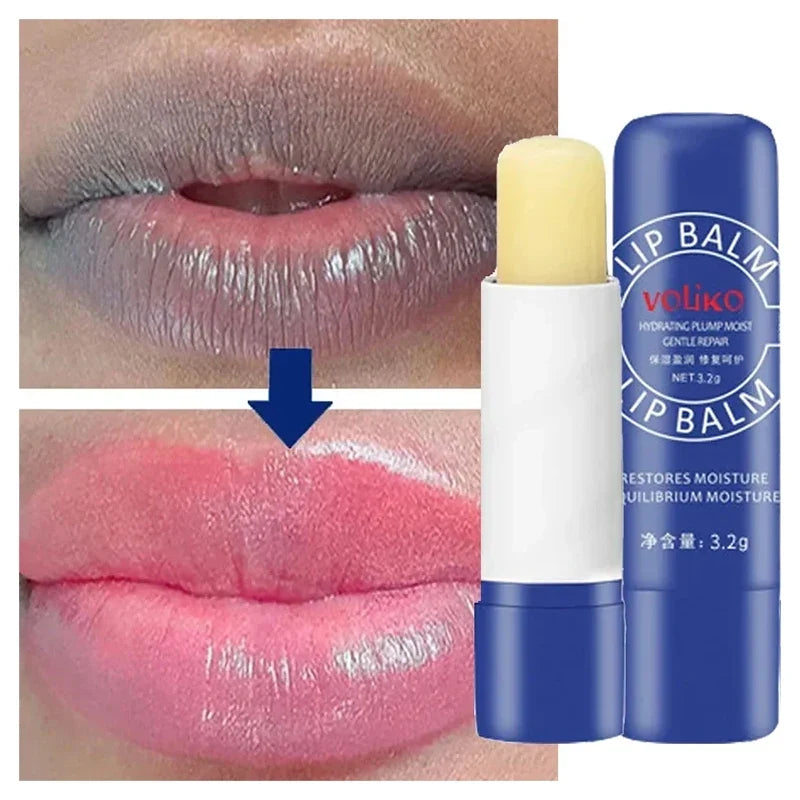 Blushimmer exfoliating lip balm with lightening and moisturizing properties, featuring gloss, oil, and dead skin removal for smooth lips.